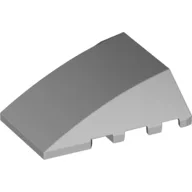 Brick Wedged, Curved 4 x 4 No Top Studs / Light Bluish Gray