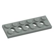 Lego Technic Plate 2 x 6 [5 Holes] / Light Gray