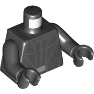 Lego Torso Jacket over Shirt Print (General Hux), Black Arms and Hands / Black