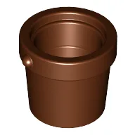 Bucket 1 x 1 x 1 / Reddish Brown
