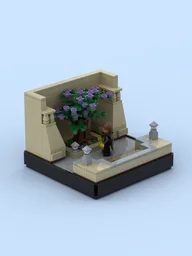 Diorama "Count Dooku mourns Qui-Gon Ginn"