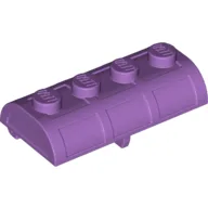 Treasure Chest Lid [Thick Hinge] / Medium Lavender