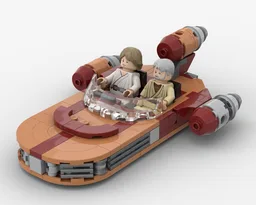 Luke's Landspeeder - Minifigure Scale