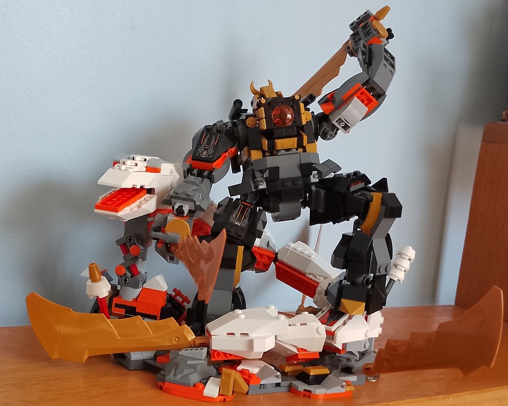 Lego Cole's Earth Mech Vs Serpent