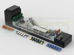 Motorised Miniature High Speed Model Railway With Moving Trains & Station