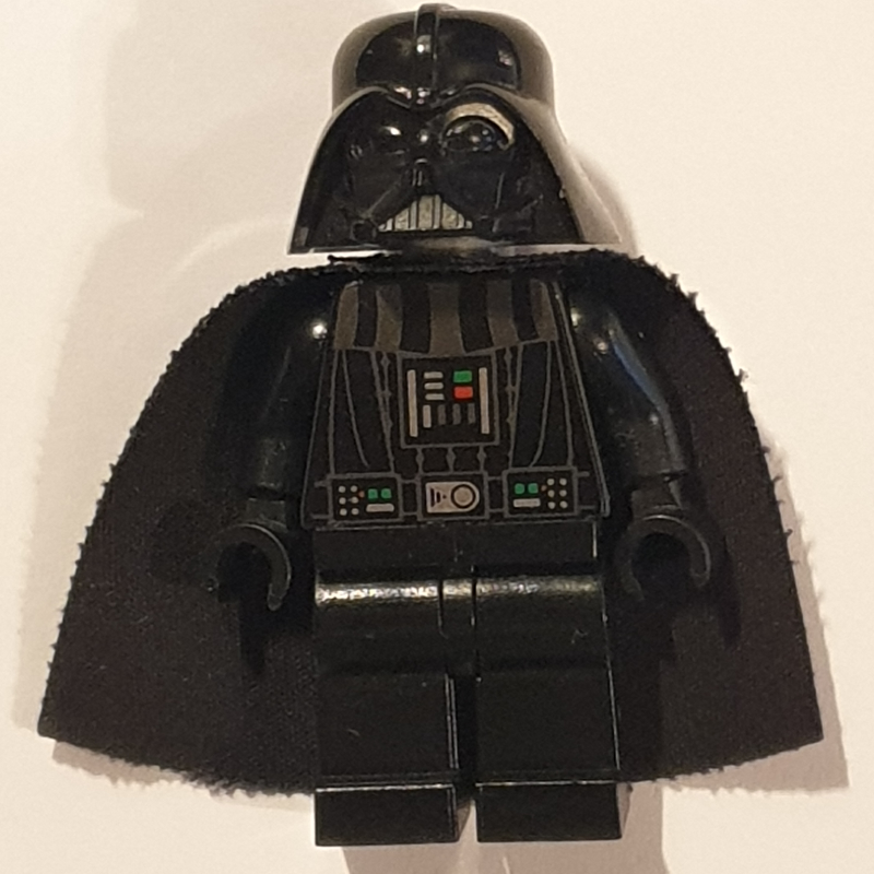 Lego Darth Vader, Light Bluish Gray Skin, White Pupils (3626b Head)