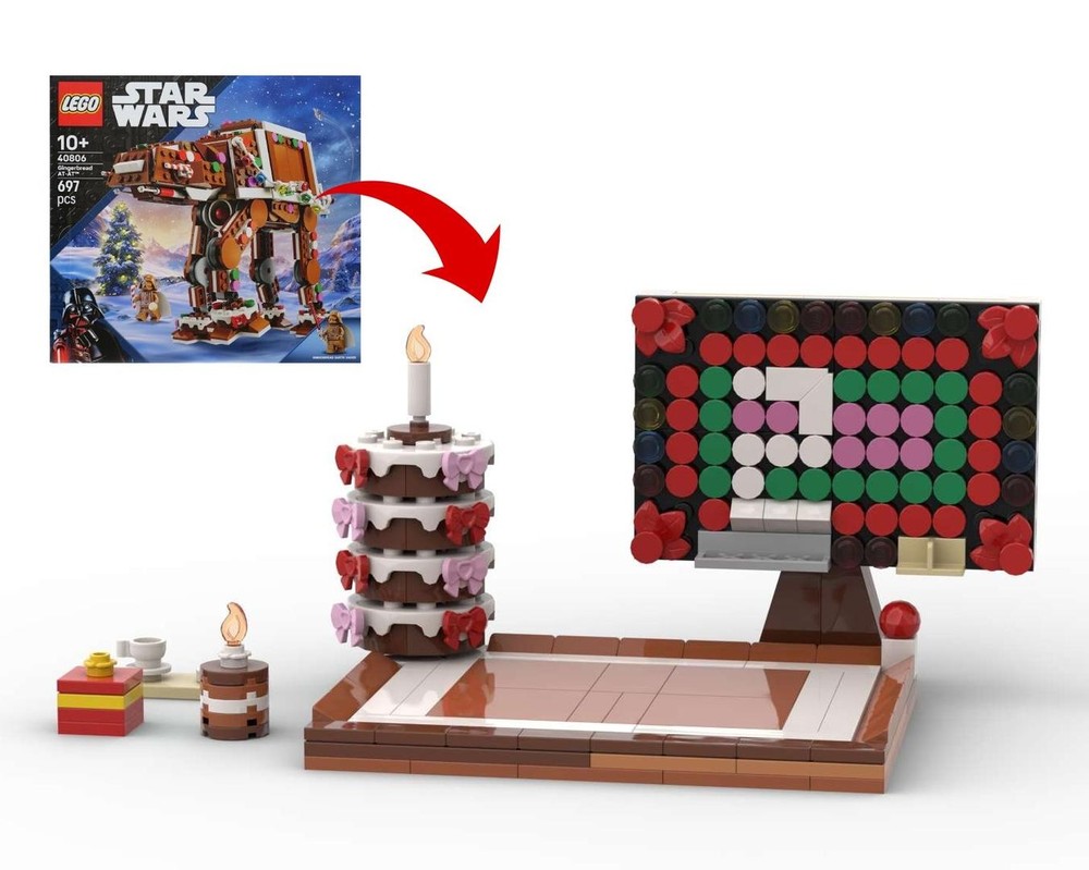 Lego Display Birthday Cake