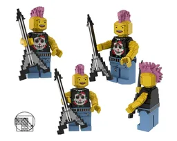 Maxi figure Hard rocker with electric guitar