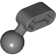 Technic Beam 1 x 2 with Ball Joint Angled / Dark Bluish Gray