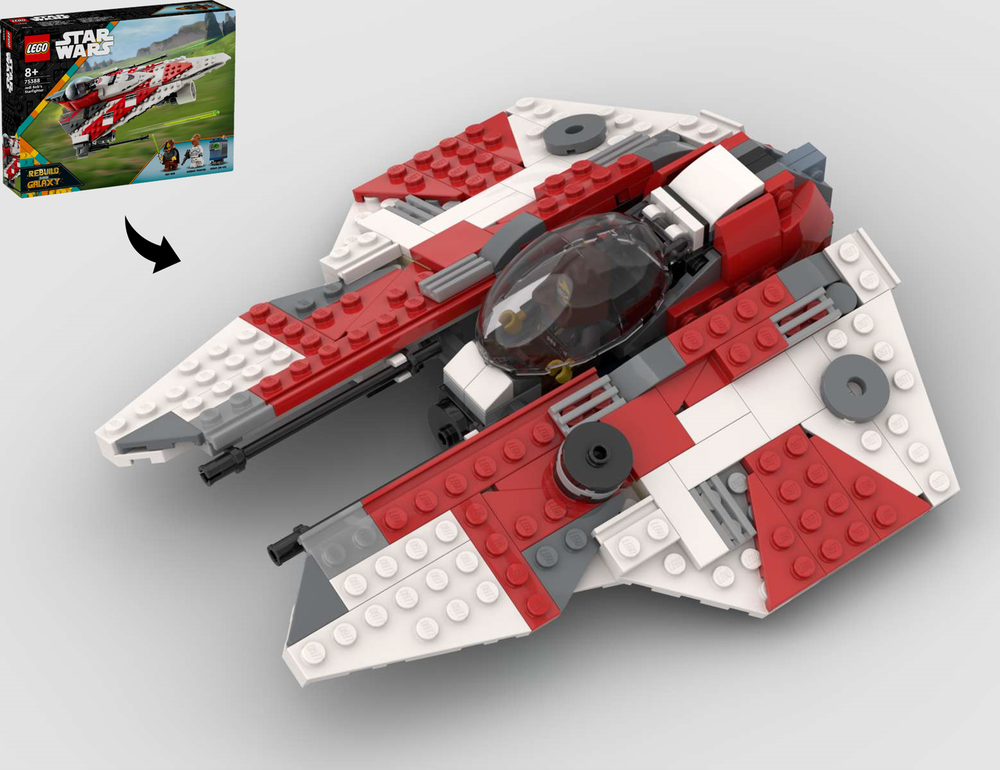 Lego Eta-2 Actis-Class Light Interceptor - Alternate Build of 75388 Bob's Starfighter