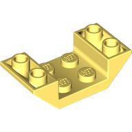 Lego Brick Sloped Inverted 45° 4 x 2 Double with 2 x 2 Recessed / Bright Light Yellow