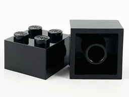 Brick 2 x 2 without Inside Ridges / Black