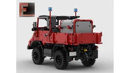 Unimog U411 fire engine with trailer