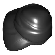 Lego Hat, Wrapped Towel [PLAIN] / Black