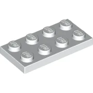 Plate 2 x 4 / White