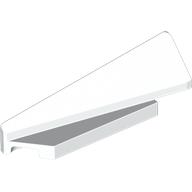 Lego Brick Wedged, Sloped 1 x 5 x 1 1/3 Left / White
