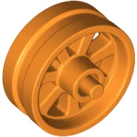 Wheel Centre 15 x 6 City Motorcycle with Stub Axles / Orange