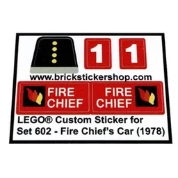 Sticker Sheet for Sets 602-1, 6602-1 / [No Color/Any Color]