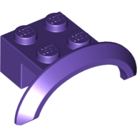 Lego Wheel Arch, Mudguard 4 x 2 1/2 x 1 / Dark Purple