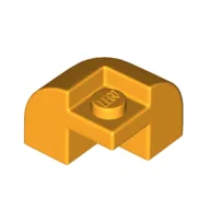 Brick Round, Curved 2 x 2 x 1 1/3, Corner / Bright Light Orange