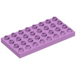 Duplo Plate 4 x 8 / Medium Lavender