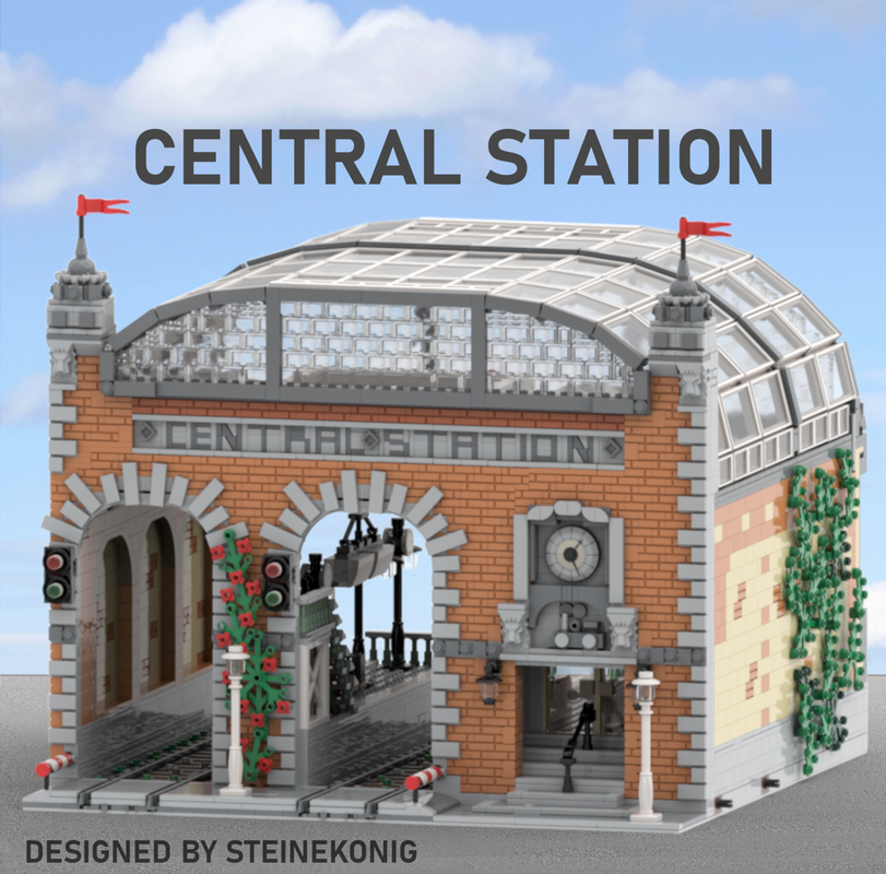 Lego Modular Train Station