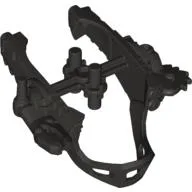 Large Figure Mask, Face Shield with Saw Blade / Pearl Titanium