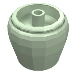 Belville / Scala, Equipment Flower Pot / Light Green