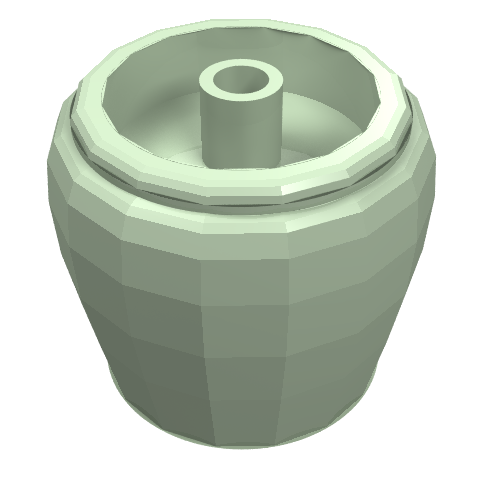 Lego Belville / Scala, Equipment Flower Pot / Light Green