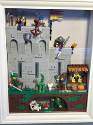 Castle wall in frame