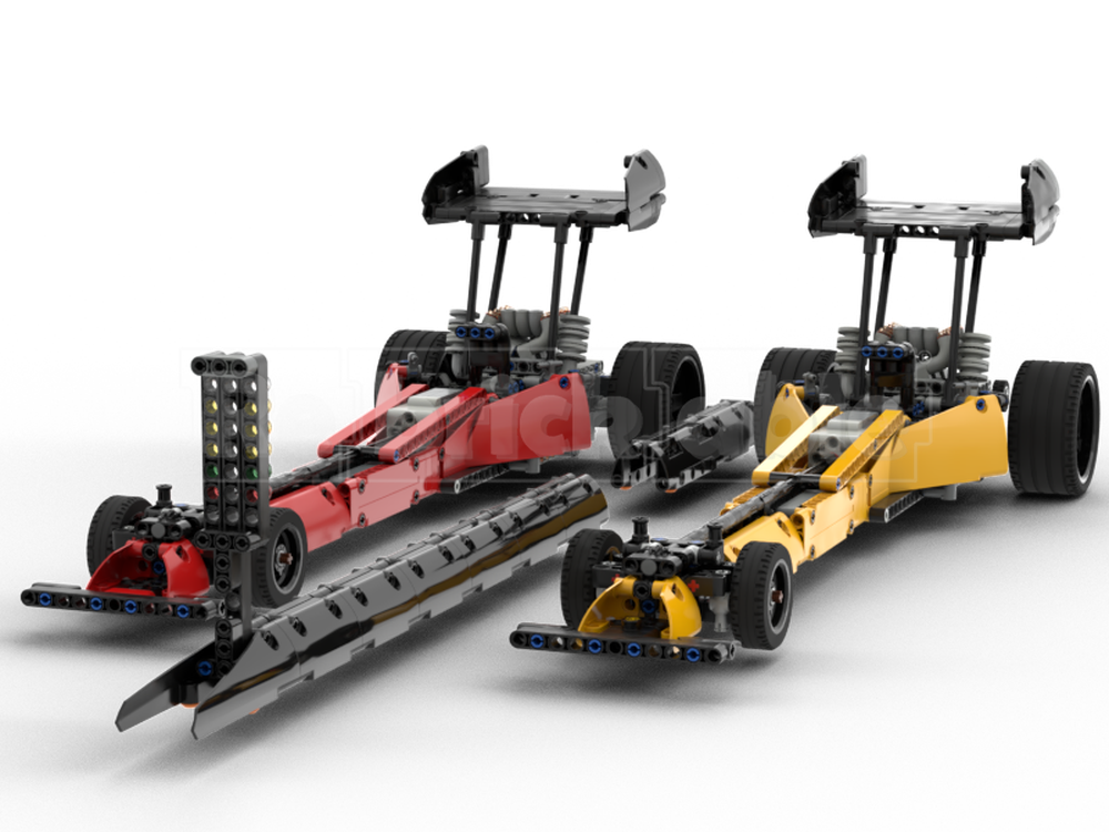 Lego DRAGSTER BUNDLE+DRAGSTRIP IMITATION