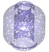 Minifigure, Head (Plain) / Glitter Trans-Purple
