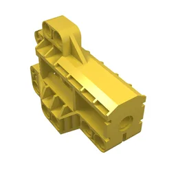Technic Pin Connector Block 7 x 3 / Yellow