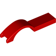 Lego Wheel Arch, Mudguard 1 x 4 1/2 / Red