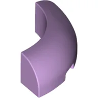 Brick Round Corner 3 x 3 x 1 No Studs / Lavender