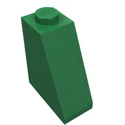Brick Sloped 65° 2 x 1 x 2 / Green
