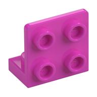 Lego Bracket 1 x 2 - 2 x 2 Inverted / Dark Pink
