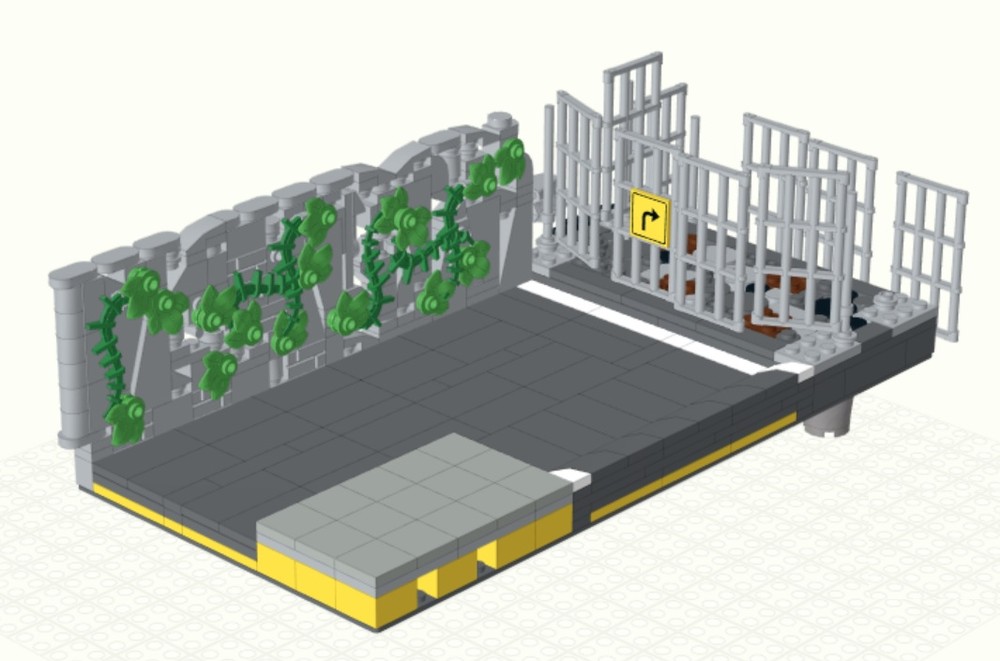 Lego Side Road Connection for Corner Garage Set 10264