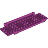Lego Plate Special Book Cover Back 6 x 16 with Pin Holes / Magenta