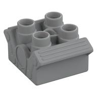 Lego Duplo Engine Block 2 x 2 / Light Bluish Gray