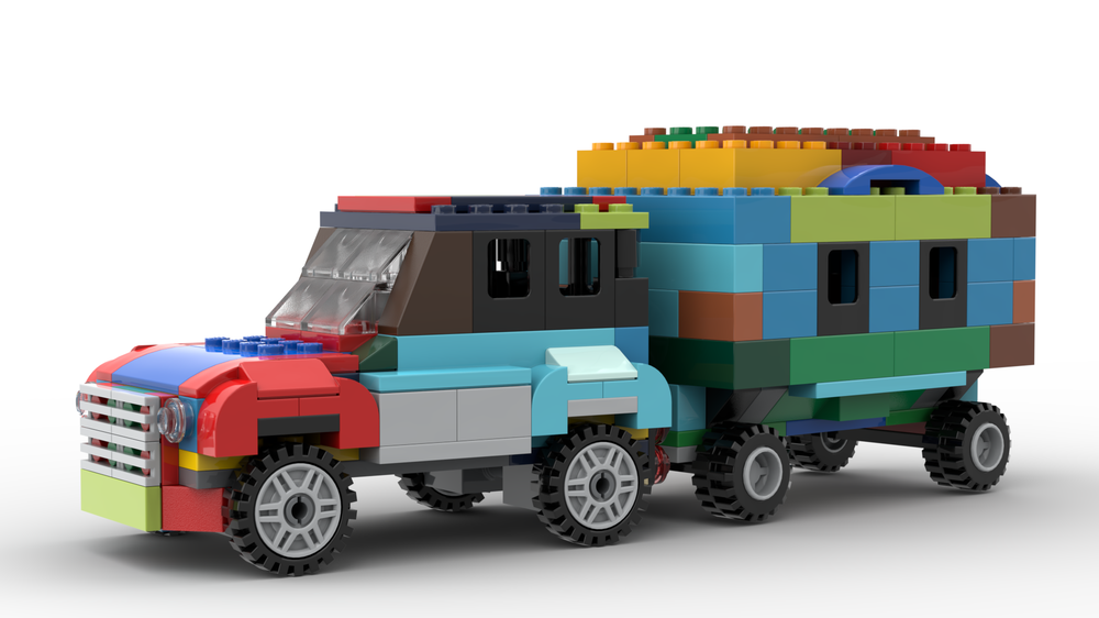 Lego 10696 Land rover and trailer