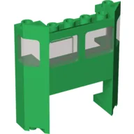 Train Front with 1 x 4 x 2 Cutout / Green