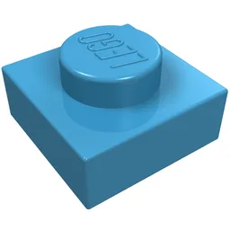 Plate 1 x 1 / Maersk Blue