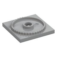 Lego Turntable 4 x 4 Square Base, Locking / Light Bluish Gray
