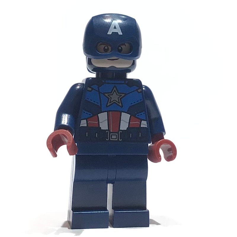 Lego Captain America with Dark Blue Suit, Helmet