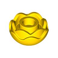 Lego Plant, Flower, Peony Rose with 2 Layers / Yellow
