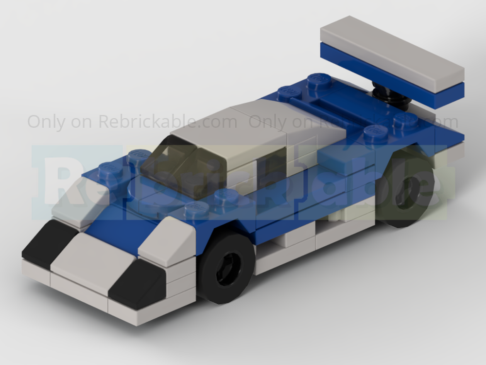 Lego Minolta Toyota 88C-V Group C Racing Car - Half Speed Champions Scale