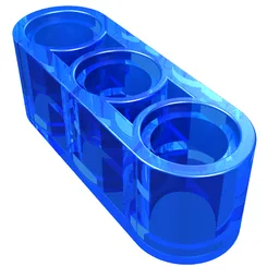 Technic Beam 1 x 3 Thick / Trans-Dark Blue
