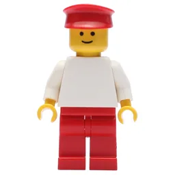 Man - White Torso, Red Legs, Red Hat