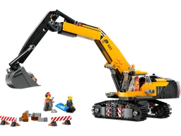 Yellow Construction Excavator